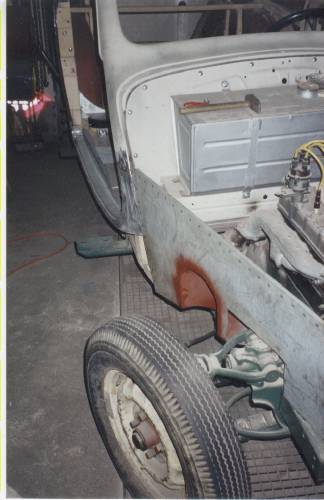 Das Rad ist auch schon eingebaut